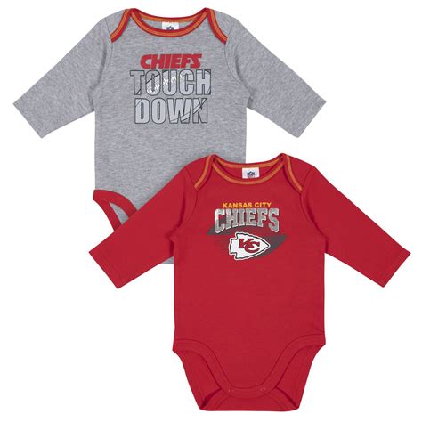 Baby Boys Kansas City Chiefs Long Sleeve Bodysuit, 2-pack – Gerber Childrenswear