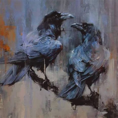 Raven Bird Painting at PaintingValley.com | Explore collection of Raven ...