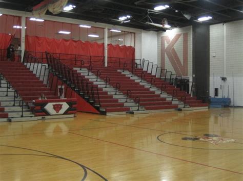 Empty Basketball Court at Kankakee Valley HS Aux Gym