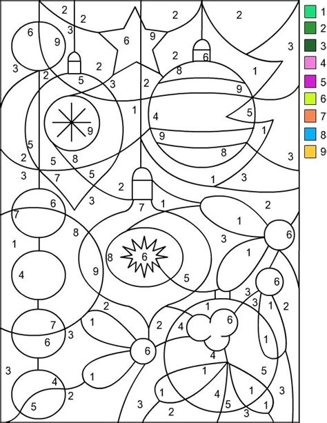 Nicole's Free Coloring Pages: CHRISTMAS * Color by Number | Christmas color by number, Christmas ...