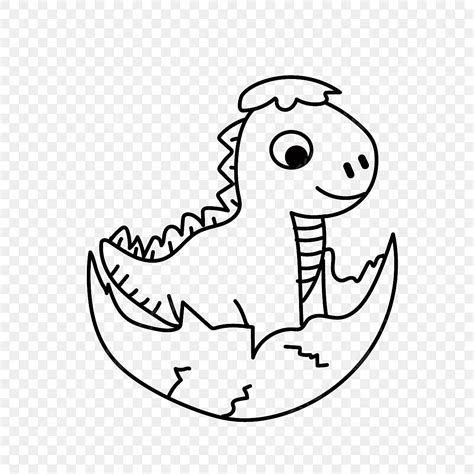 Hatching Baby Dinosaur Egg Dinosaur Clipart Black And White, Baby Drawing, Dinosaur Drawing, Egg ...