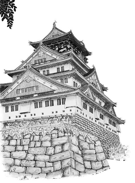 Japanese Castle Drawing Images Free Photos Png Stickers Wallpapers | My XXX Hot Girl