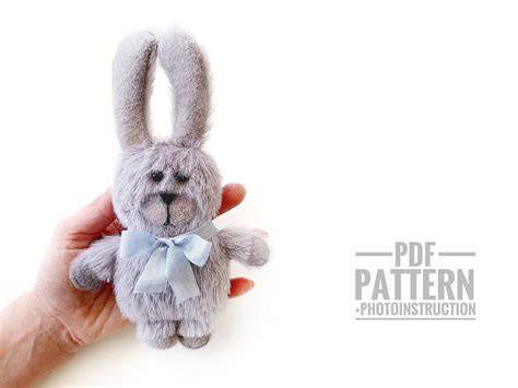 Teddy Bunny Sewing Pattern Plush Rabbit DIY PDF Instant | Etsy