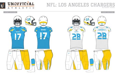 UNOFFICiAL ATHLETIC | NFL_chargers_uniforms1