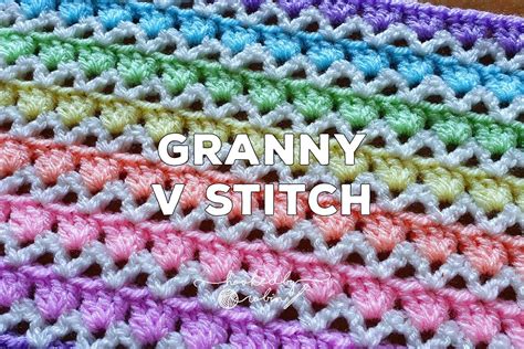 Crochet Granny V- Stitch Written Pattern — Hooked by Robin Crochet ...