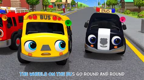 Wheels On The Bus Go To Town + More Videos Nursery Rhymes & Kids Songs ...