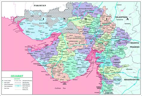 Download Gujarat,India,World Map Free Pdf : Blank For Primary Anual Exam