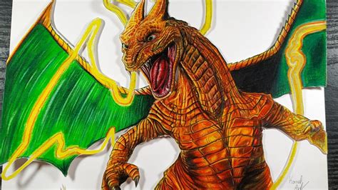 Drawing Realistic Charizard - Pokémon - YouTube