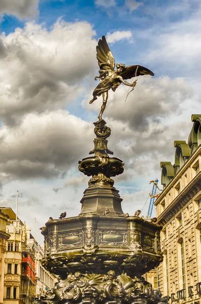 Eros Statue at Piccadilly Circus, London — Stock Photo © marcorubino ...