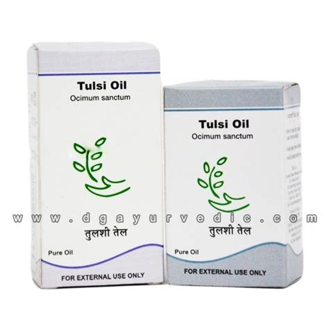 Dr Jains Tulsi Oil 10 ml - D.G. Ayurvedic Sangrah (Ayurvedic, Herbal, Organic and Natural Products)