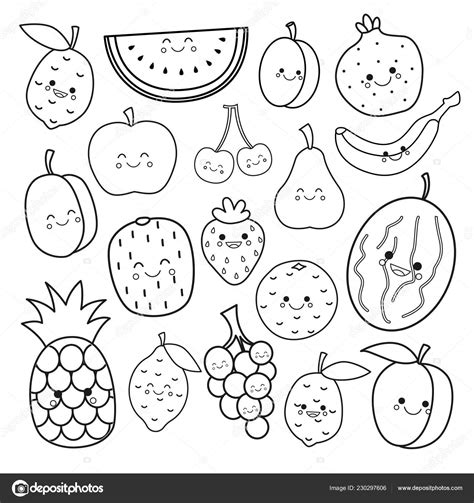 20+ Cute Fruit Coloring Pages - Free Coloring Pages