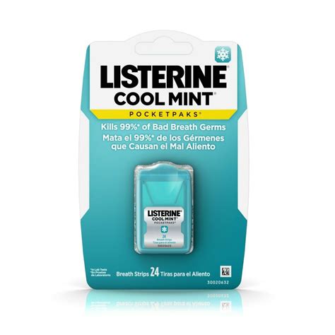 Listerine PocketPaks Cool Mint 24 Each (Pack of 6) - Walmart.com