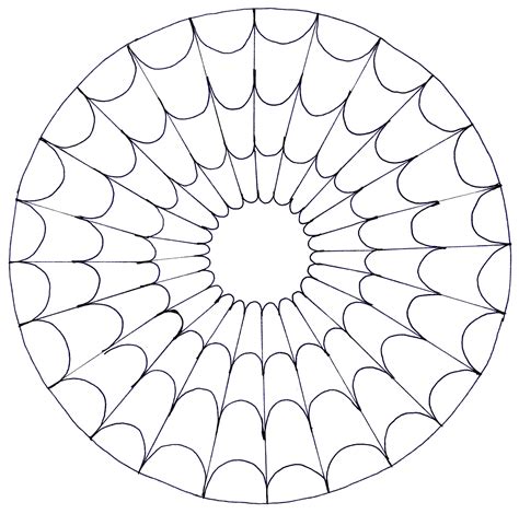 Easy Mandalas for kids : like-a-spider-web | Mandala coloring pages ...