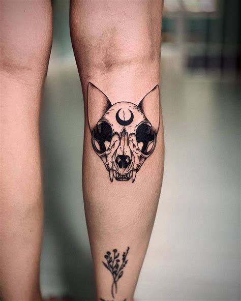 Top 67+ Best Cat Skull Tattoo Ideas - [2021 Inspiration Guide]