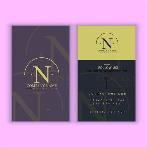 Premium Vector | Modern business card template