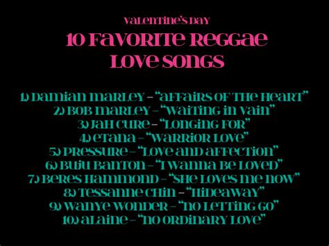 Top 10 Reggae Love Songs - Style & Vibes