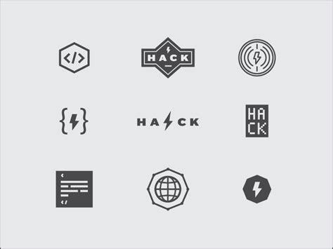 Unused Hack Day Logos by Jessica Strelioff on Dribbble