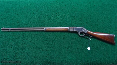 WINCHESTER FIRST MODEL 73 RIFLE WITH SPECIAL ORDER 30 INCH ROUND BARREL