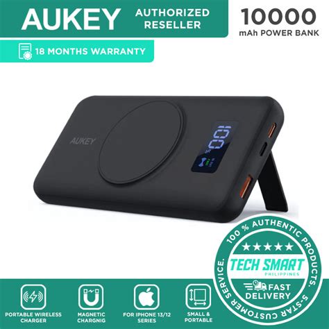 AUKEY PB-WL02i 10000MAH Magnetic Wireless Charging Power Bank, Wireless ...