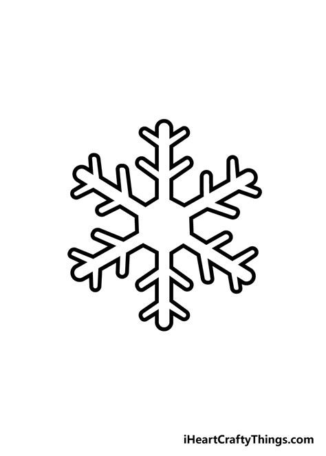 How To Draw A Snowflake