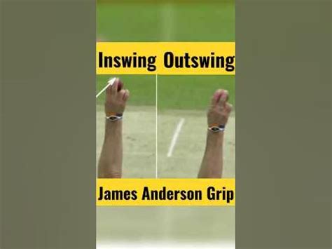 James Anderson Grip for Outswing & InSwing 💥 Swing Bowling Grip #shorts #cricket #fastbowling ...