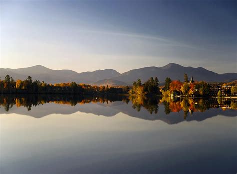 Mirror Lake Lake Placid NY Photograph by Steve Auger - Fine Art America