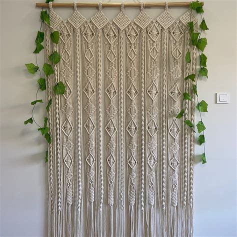 Macrame Curtain for Window Curtain for Door Macrame - Etsy