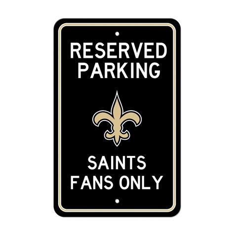 NFL New Orleans Saints Fleur de lis Primary Logo Parking Sign, SKU: K2-6613