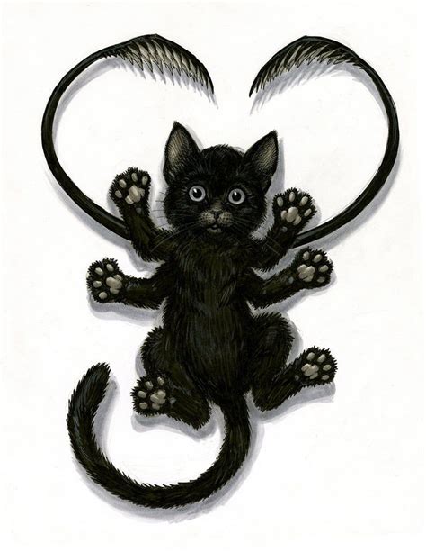 Displacer Beast Kitten - Etsy | Blue art prints, Cute fantasy creatures ...