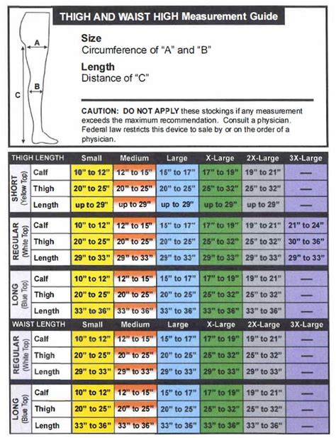 Ted Hose Size Chart For Women