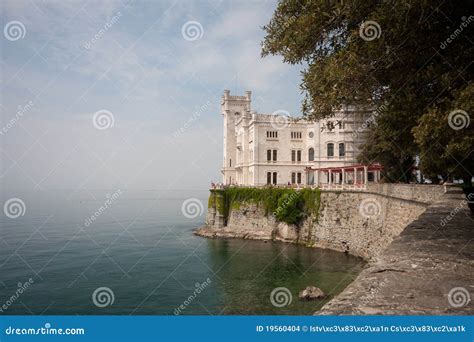 Miramare Castle stock photo. Image of italy, building - 19560404