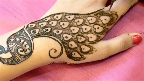 Tasmim Blog: Simple Peacock Mehndi Designs For Hands