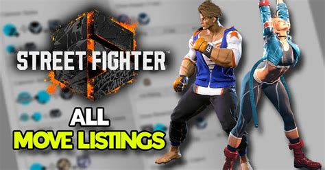 All Street Fighter 6 move lists for the 18 launch characters now ...