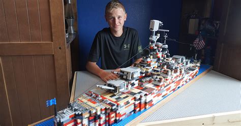 First Class Scout constructs impressive Lego World War II battleship ...