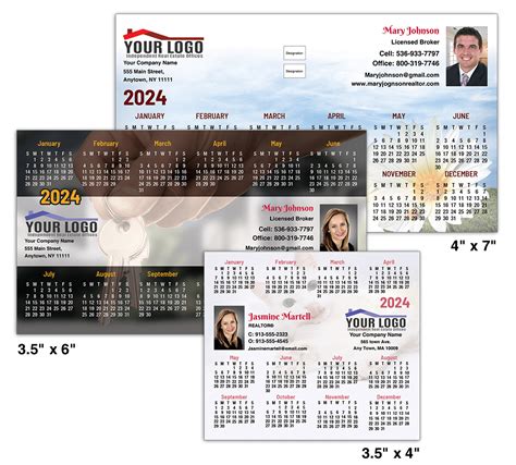 Real Estate Calendar Magnets