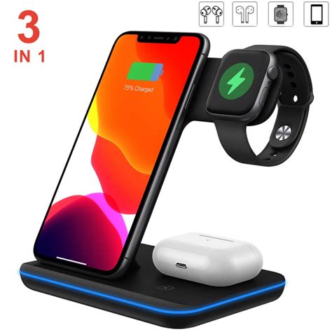 3 In 1 Wireless Charger Wireless Charging Station For Apple Watch ...