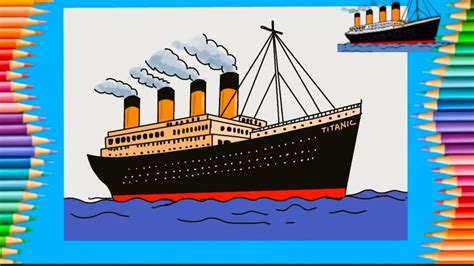 How to draw Titanic easily - YouTube