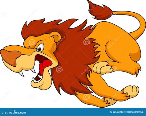 Lion Cartoon Running Stock Photos - Image: 32563213