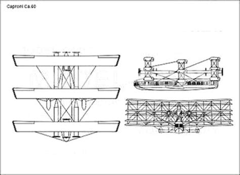 Caproni Ca.60 - 2D drawing (blueprints) - 12171 - Model COPY - Default