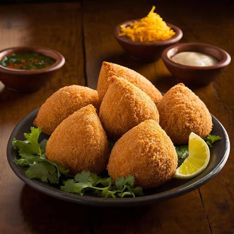 Premium Photo | Coxinha a delicious brazilian street food