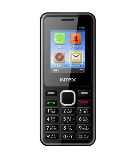 Intex Atom Dual Sim Mobile Phone - Black Price in India- Buy Intex Atom ...