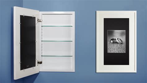 Concealed Cabinet 14x24 Concealed Recessed Picture Frame Medicine Cabinet & Reviews | Wayfair