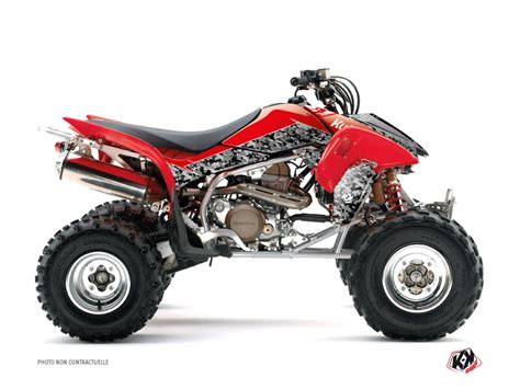 Kit Déco Quad Predator Honda 250 TRX R Noir Rouge | Kutvek