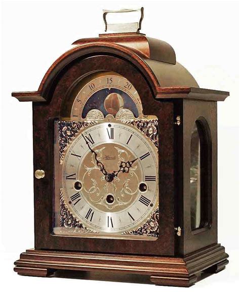 Hermle Debden Walnut 22864-030340 Keywound Walnut Mantel Clock