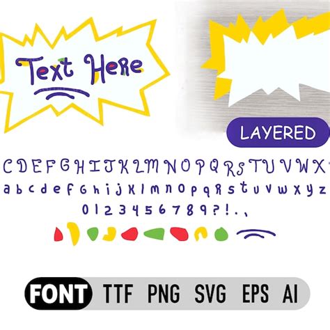 Layered Fonts Svg - Etsy