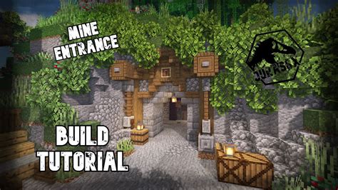 Minecraft How To Build A Medieval Mining Entrance Mine Tutorial ...