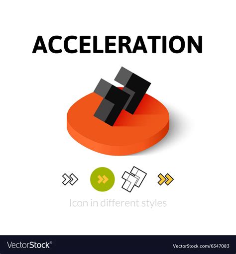 Acceleration icon in different style Royalty Free Vector