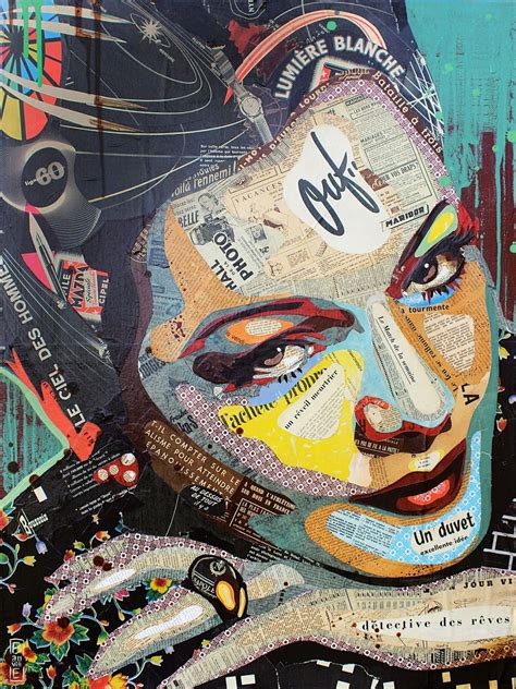 Arnaud Bauville PEINTRE | Art du collage, Journal d'art, L'art du portrait