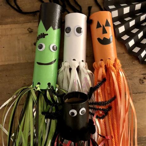 Recycled Halloween Kids Craft Paper Tube Windsocks - CATHIE FILIAN's ...