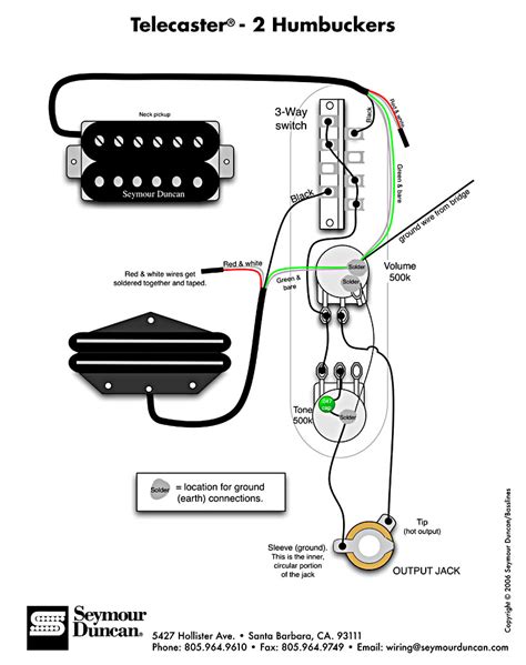 Fender American Standard Telecaster Hh Wiring Diagram - Database ...